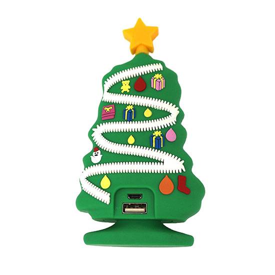 Karácsonyfa alakú Power bank - mobiltelefon külső akkumulátor